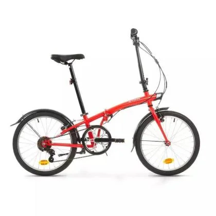 Katlanir Bi̇si̇klet - 6 Vi̇tes - 20 Jant - Kirmizi - Tilt 120 Btwin